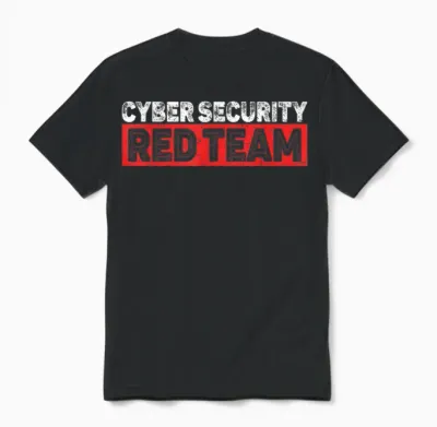 Red Team Cyber Security to Programmierer or Cyber Security Team Unisex T-Shirt - Black
