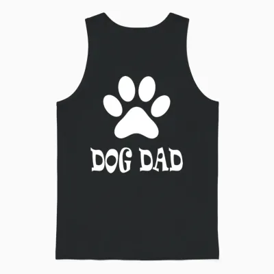 Dog Dad Unisex Tank Top - Black