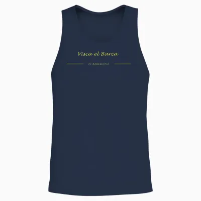 Visca El Barca : Fc Barcelona Unisex Tank Top - Navy