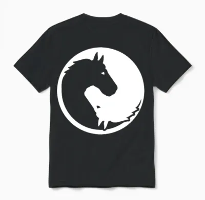 Horse Unisex T-Shirt - Black