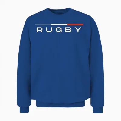 France Supporters Rugby Patriot French Unisex Sweatshirt - Royal