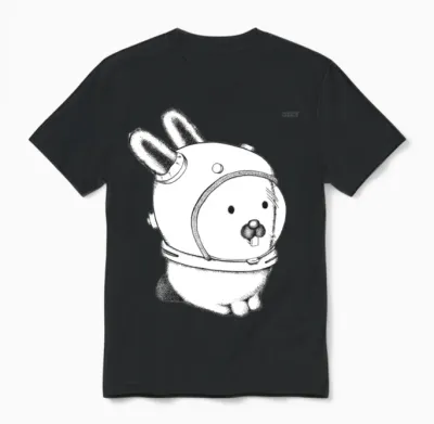 Glenda, Space Bunny, Plan 9 Unisex T-Shirt - Black
