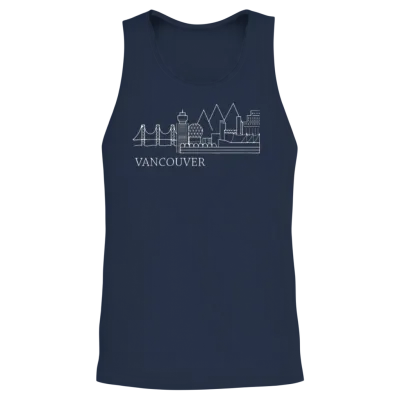 Souvenir Vancouver Canada Gifts Unisex Tank Top - Navy