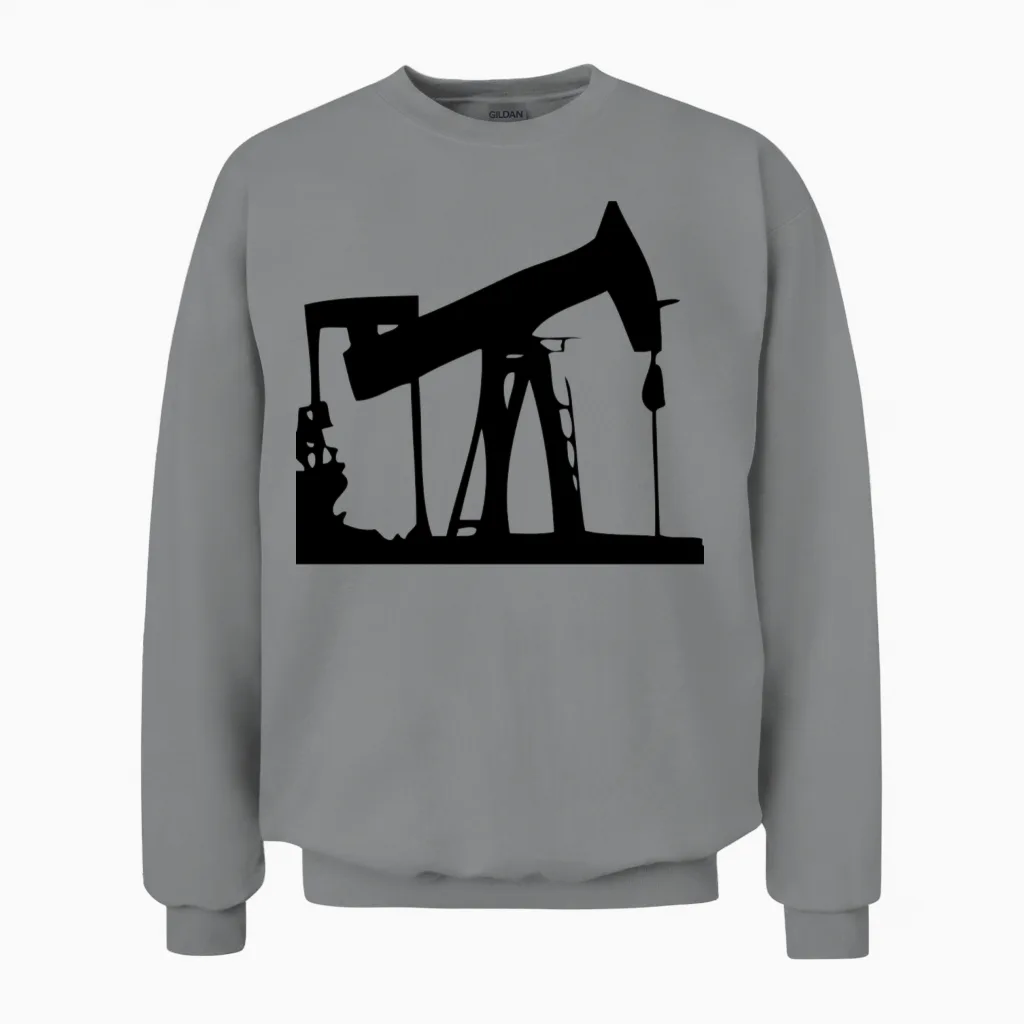 Oil Rig Unisex Sweatshirt in Sport Grey