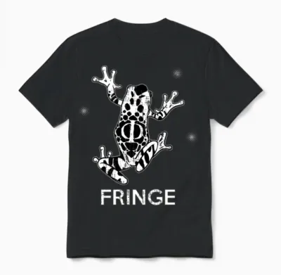 Fringe Phi Frog Unisex T-Shirt - Black
