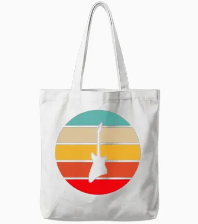Eguitar Retro Tote Bags - White