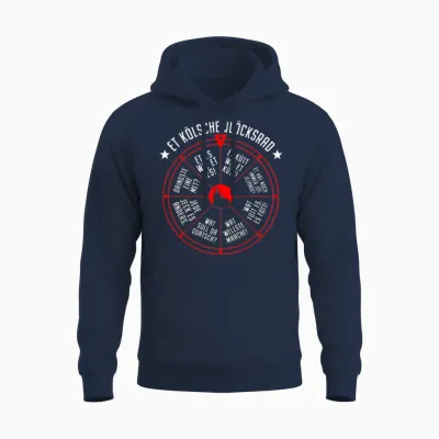 Cologne Lucky Wheel Et Kölsche Jlöcksrad Et Kütt Cologne Carnival T-Shirt, Black Unisex Hoodie - Navy