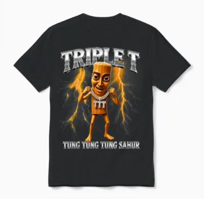 Triple T Unisex T-Shirt - Black