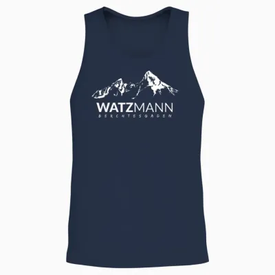Bergsteiger Berg Watzmann in Berchtesgaden Am Königssee Unisex Tank Top - Navy