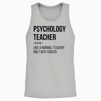 Funny Psychology Teacher Unisex Tank Top - Ash