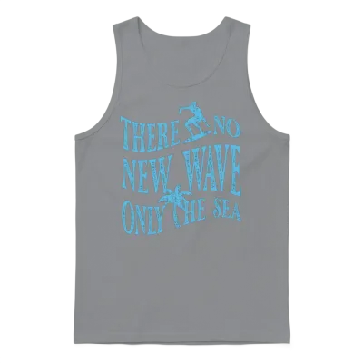 Ride the Retro Wave Sea Unisex Tank Top - Sport Grey