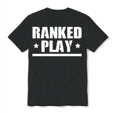 Ranked Play Game Battle War Unisex T-Shirt - Black