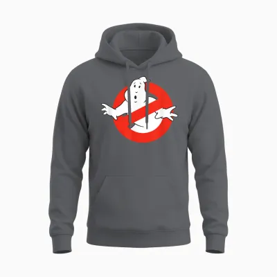 Ghostbusters Original No Ghost Logo Funny Retro Movie Unisex Hoodie - Charcoal