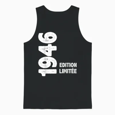 1946 79 Years Man Woman Birthday Gift Man 1946 T-Shirt, Black, S Unisex Tank Top - Black