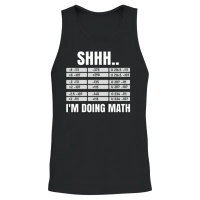 Parlay Sports Betting Unisex Tank Top - Black