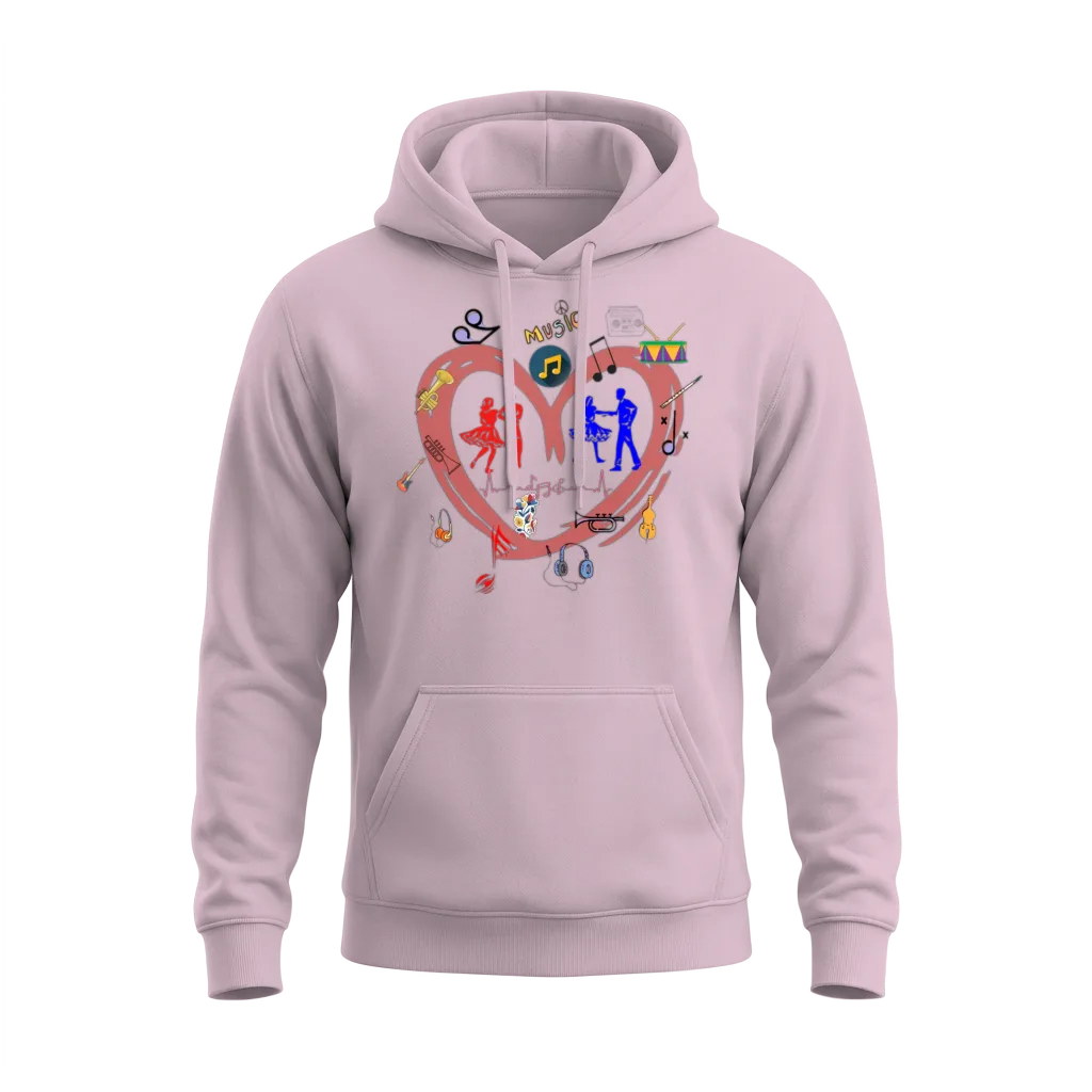 The True Meaning of Music β Lovers Unisex Hoodie - Light Pink