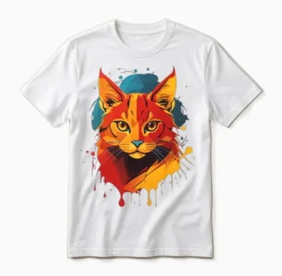 Funny,beautiful Cat Design .cute Cat Design Unisex T-Shirt - White