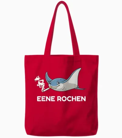 Ene Rochen Fun Tote Bags - Red