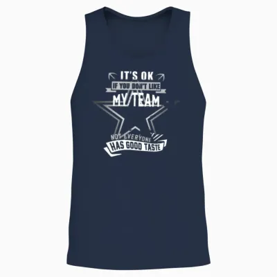 Dallas Cowboy Shirt-Dallas City Football Unisex Tank Top - Navy
