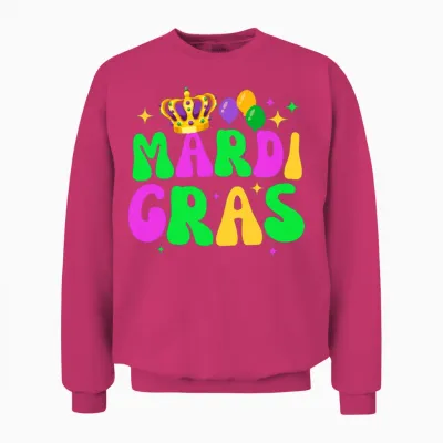 Happy Mardi Gras 2023 Funny Mardi Gras Unisex Sweatshirt - Heliconia