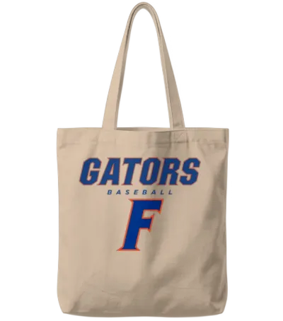 Florida Gator Baseball - Gators Baseball, Tote Bags - Natural