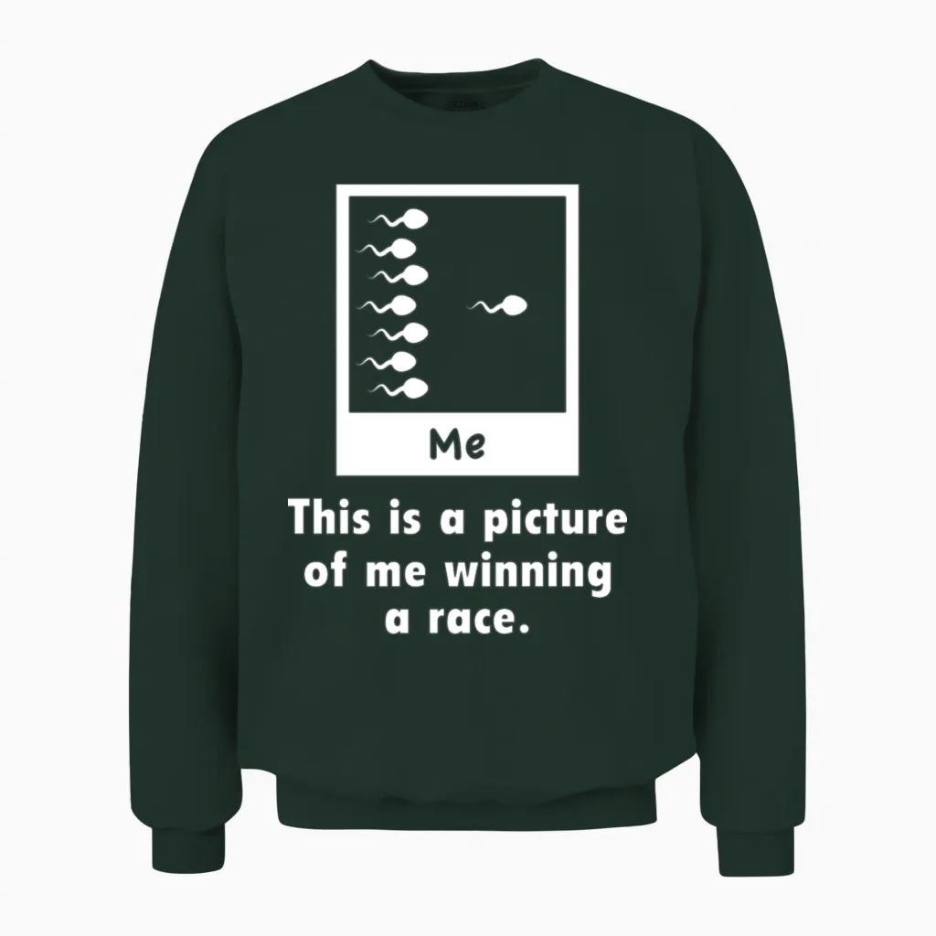 This Is a Very Old Picture of Me Unisex Sweatshirt in Forest