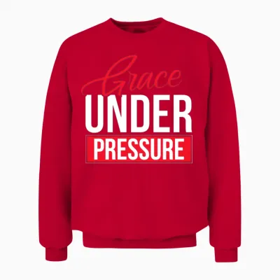 Funny Saying Design Unisex Sweatshirt - Red