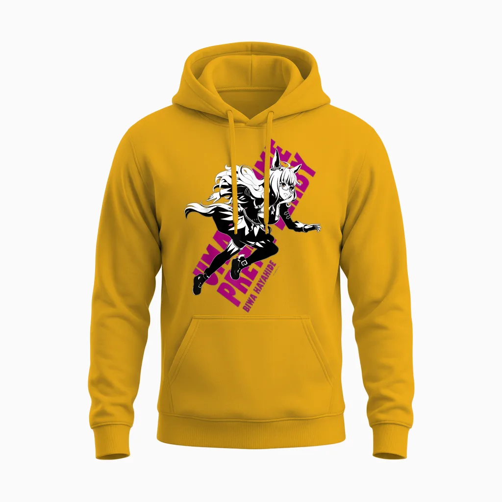 Umamusume: Pretty Derby Biwa Hayahide Unisex Hoodie in Gold