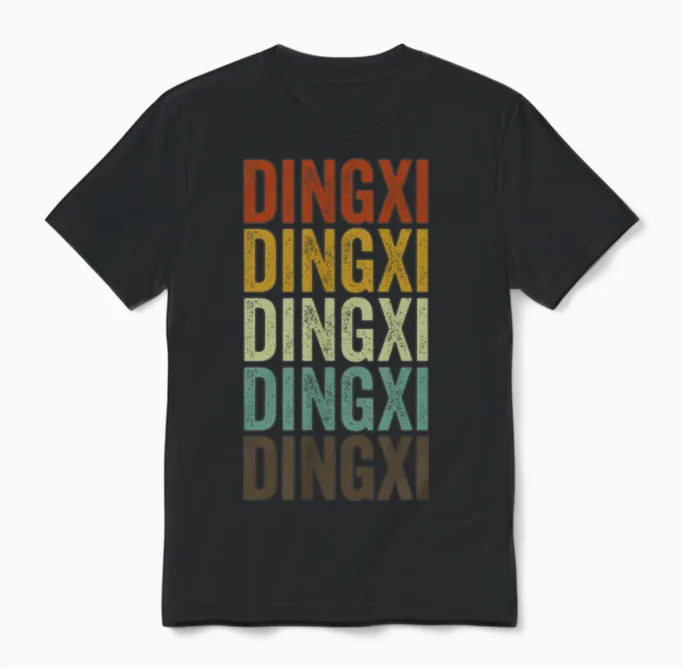 Dingxi China Retro Vintage Unisex T-Shirt - Black