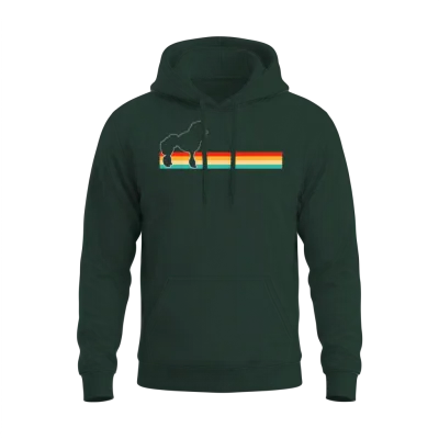 Poodle Retro Unisex Hoodie - Forest