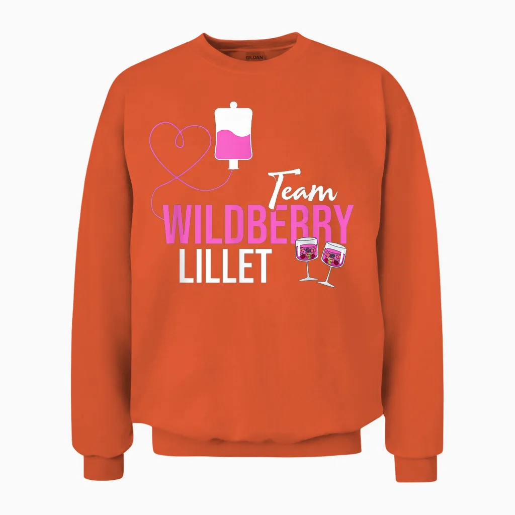 Team Wildberry Lillet Früchte Cocktail Sommer Alkohol Unisex Sweatshirt in Orange