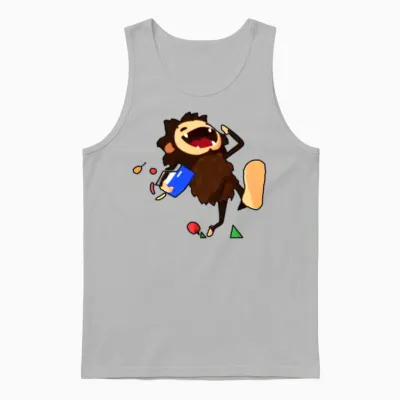 Sneaky Sasquatch Head Unisex Tank Top - Ash