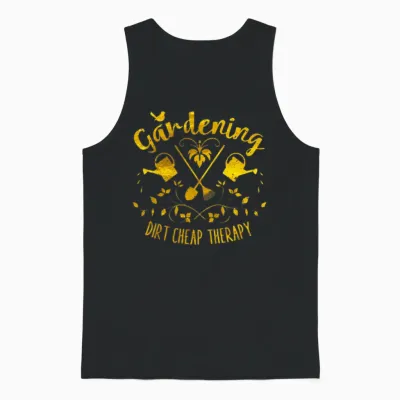Funny Gardening Unisex Tank Top - Black