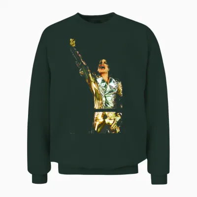 80er Jahre Pop Superstar Icon Live History World Tour Prague 1996 Unisex Sweatshirt - Forest