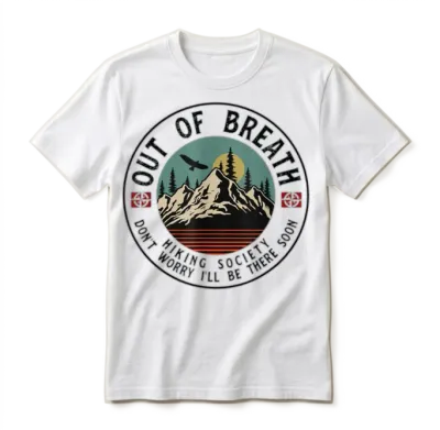 Breath Hiking Society Unisex T-Shirt - White