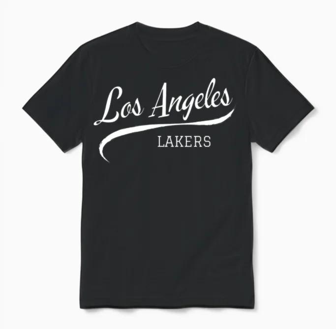 Lakers Retro Unisex T-Shirt in Black