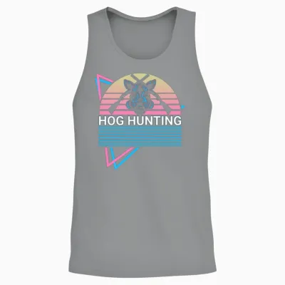 Hog Hunting Hog Hunter Retro Unisex Tank Top - Sport Grey