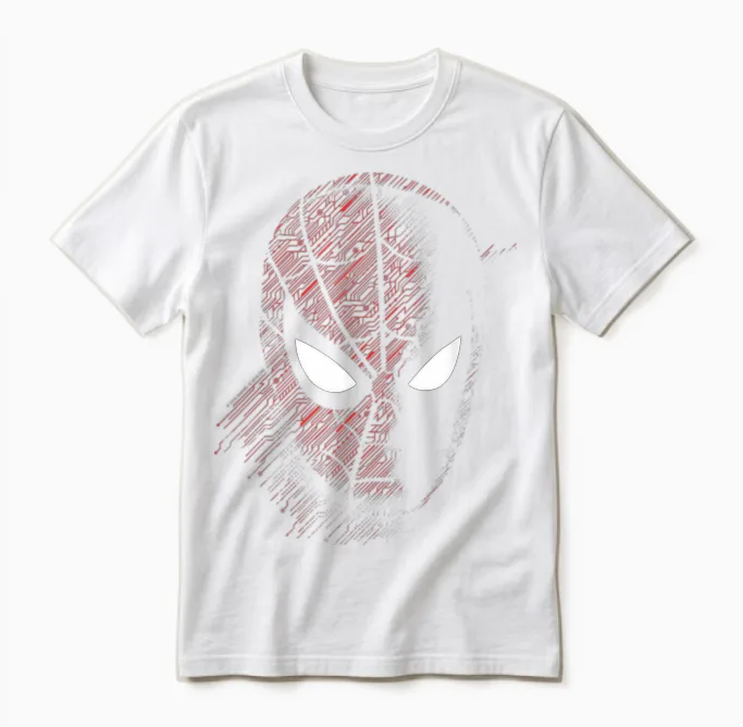 Marvel Spider-Man: Far from Home Close Up T-Shirt Small Unisex T-Shirt in White