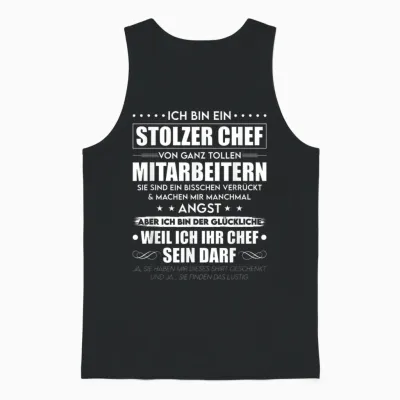 Stolzer Chef Von Ganz Tollen Mitarbeitern T-Shirt, Black Unisex Tank Top - Black