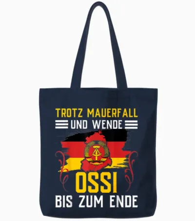 Ossi Gift Women Ddr Men East Germany Nva East Tote Bags - Navy