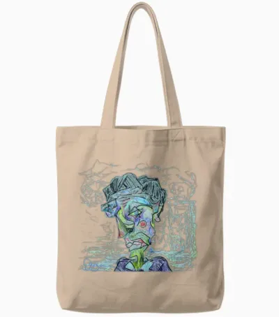 Man Thinking Tote Bags - Natural