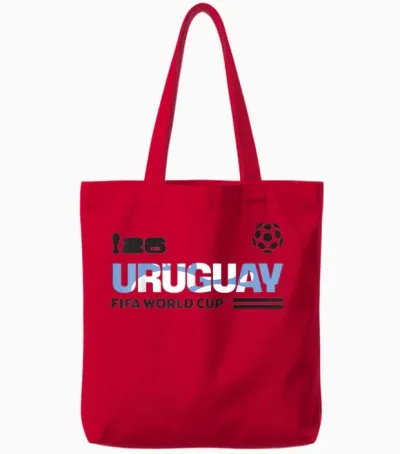 Fifa World Cup26 Qualifier Uruguay Tote Bags - Red