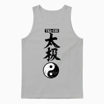 Tai Chi Chinesische Schriftzeichen Yin Yang Unisex Tank Top - Ash