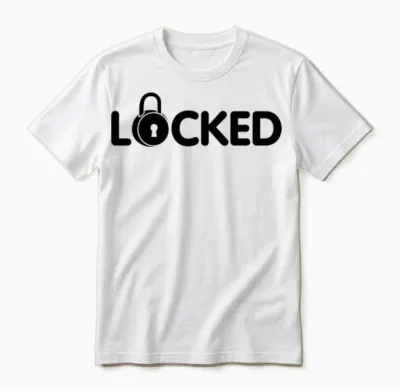 Locked Unisex T-Shirt - White