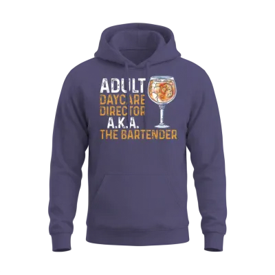 Bartender Mixologist Adult Daycare Unisex Hoodie - Heather Sport Dark Navy