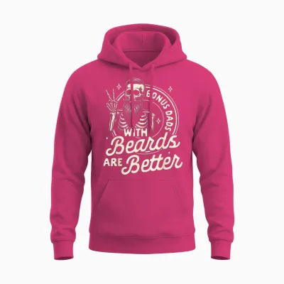 Beau-Père Barbu Les Papas Bonus Avec Des Barbes Sont Meilleurs Unisex Hoodie - Heliconia
