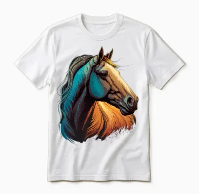 Head of Horse Unisex T-Shirt - White