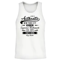 New York City Born in 1974 Vintage Birthday Unisex Tank Top - White – 2