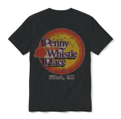 Penny Whistle Place Unisex T-Shirt - Black