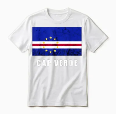Kap Verde Flagge Cap Verde Stars Kap Verde Island Pride Unisex T-Shirt - White